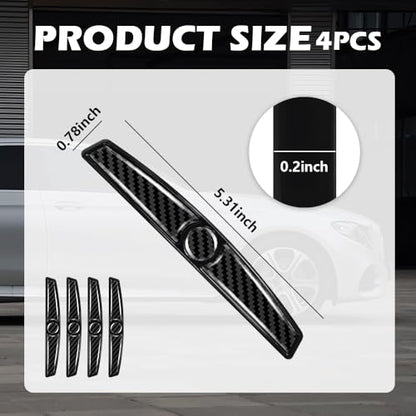 4PCS Carbon Fiber Car Door Protector Edge Guards,Thicker Door Guard for Cars Provides Impact and Anti-Scratch Protection,Universal Self-Adhesive Doors Protectors for Vehicles