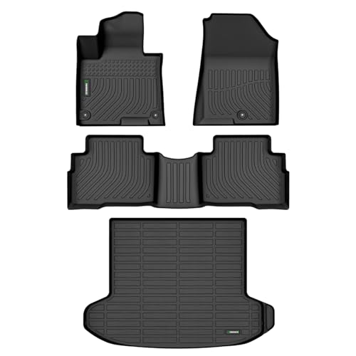 ANBINGO®Floor Mats Fit for Kia Sportage Hybrid 2023-2025 All Weather Mats for Kia Sportage Hybrid TPE Car Matt Rugs for Sportage Hybrid Rubber Trunk Carpet for Sportage Hybrid Automotive Accessories - size: 23-25 Hybrid Sportage