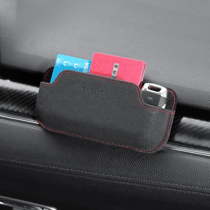 Adhesive Sunglasses Holders for Car Dashboard Car Seat Side Center Console Mini Tray Storage chapstick holder for car Auto side Door Eyeglass Card Pen Phone Tray Pouch Pocket Seat Gap Filler Organizer