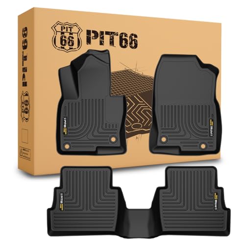 PIT66 Floor Mats Compatible with Mazda CX-5 2017 2018 2019 2020 2021 2022 2023 2024 2025, 1st & 2nd Row TPE 3-Piece All Weather Custom Protection Interior Accessories alfombras para carro - size: Fit Mazda CX-5 2017-2025 | 3PCS