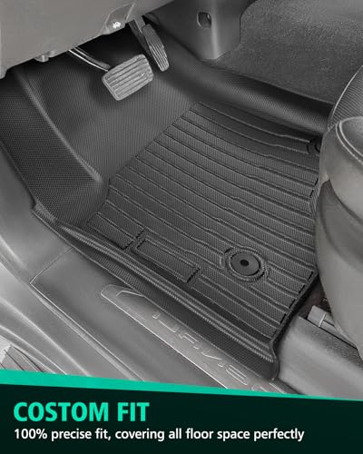Floor Mats for Chevy Silverado Sierra: 2019-2026 1500 2500HD 3500HD Truck Front Liners,All Weather Car Accessories Double & Crew Cab Only Carpet for Chevrolet Silverado for GMC Sierra 2026 2025-2019