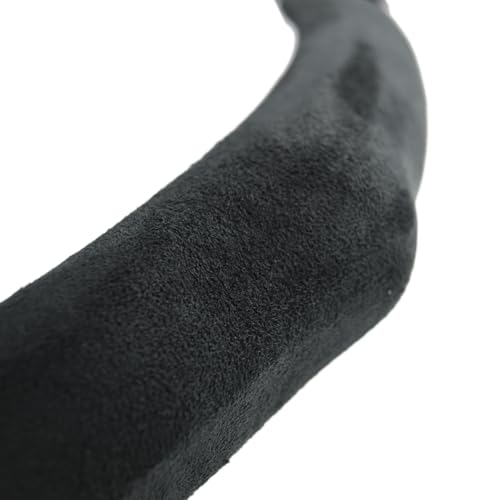 Quick Install Sporty Suede Leather Steering Wheel Cover Universal fit Any 14½" to 15" Car SUV Pickup Steering Wheel
