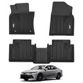 3W Floor Mats Fit Toyota Camry 2018-2024 FWD Only (Not for Hybrid or AWD), TPE All Weather Custom Fit Floor Liner, 1st and 2nd Row, Black(L/LE/SE/TRD/XLE/XSE) - style: 5. Camry|18-24|Floor Mats