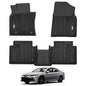 3W Floor Mats Fit Toyota Camry 2018-2024 FWD Only (Not for Hybrid or AWD), TPE All Weather Custom Fit Floor Liner, 1st and 2nd Row, Black(L/LE/SE/TRD/XLE/XSE) - style: 5. Camry|18-24|Floor Mats