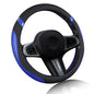 Cxtiy Universal 15.5-16 Inch Steering Wheel Cover – Non-Slip Microfiber Leather, Easy Install, Thickened Grip, All-Season Comfort for Cars & Trucks (Navy Blue, 15.5"-16") - color: Navy Blue