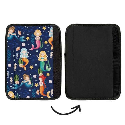 2 Pcs Seat Belt Cover for Kids, Mermaid Car Seat Strap Pads for Children, Soft Car Seat Belt Cushion Pads for Girls Women Babies Adults - color: Mermaid
