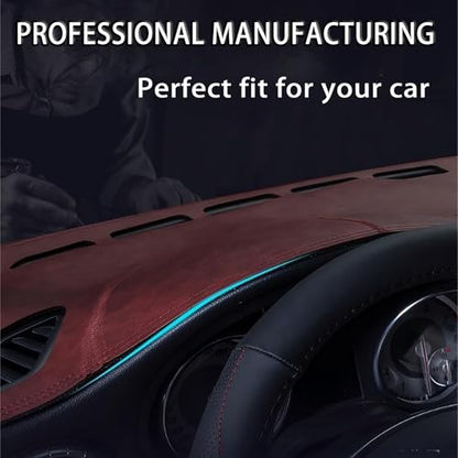 Car Dashboard Cover Mat for Dodge Journey 2013 2014 2015 2016, Sun Protection Dash Cover, Anti-Glare Dashboard Pad Non-Slip Dash Protector,A Black