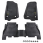 G-PLUS TPE Floor Mats Compatible with Jeep Wrangler JL Unlimited 4 Door 2018-2024(Not Fit for JK or 4XE) 1st & 2nd Row All Weather Car Liners Interior Accessories Cargo Liner - size: Fit Wrangler JL 2018-2024 | Black 3PCS