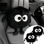 Car Headrest Pillow 2PCS Cute Big-Eyed Sprite Car Headrest Pillows Travel Neck Pillow Comfortable Neck Support - Plush Comfort Neck Cushions for Cars, Home & Office