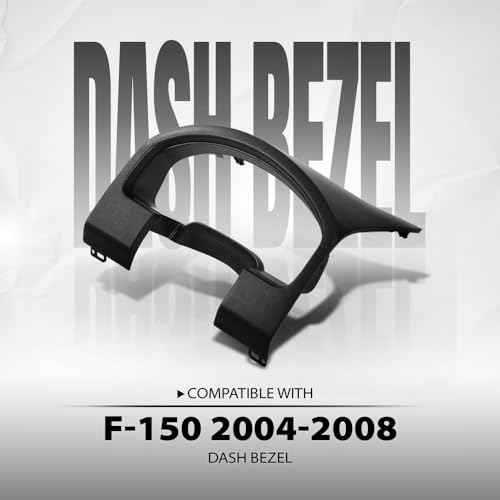 ALLGOOD Instrument Cluster Cover Panel Dash Bezel Trim, Compatible with Ford F150 2004-2008, Black - color: Black