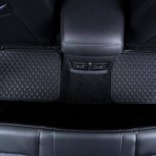 Vaguelly 4pcs Waterproof Pu Leather Car Carpet Mats Non-Slip Front and Rear Floor Mats Universal Fit for Suvs and Sedans Automotive Interior Floor Covering