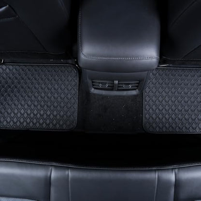 Vaguelly 4pcs Waterproof Pu Leather Car Carpet Mats Non-Slip Front and Rear Floor Mats Universal Fit for Suvs and Sedans Automotive Interior Floor Covering