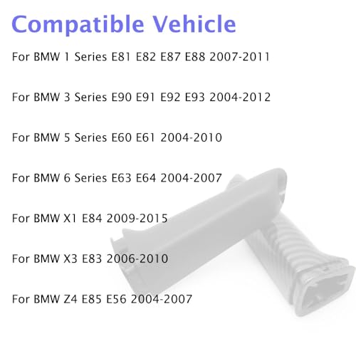Interior Handbrake Brake Handle Grip Outer Cover Lever Trim Replacement for BMW 1/3/5/6 Series X1 X3 Z4 E81 E82 E87 E90 E91 E60 E61 E64 E84 E85 (Carbon) - color: Carbon