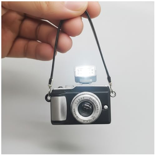 1:4 Scale Miniature Vintage Camera Ornament - Retro Photography Decor & Photographer Gift (C) - color: C