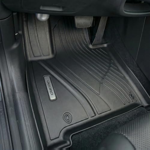 OEDRO Floor Mats & Trunk Cargo Mat with Backrest Mat Fit for 2024 2025 2026 Hyundai Santa Fe Hybrid Calligraphy/SE/SEL/Limited 6/7 Seats, TPE All Weather Custom Fit Floor Liners, Car Mats Full Set