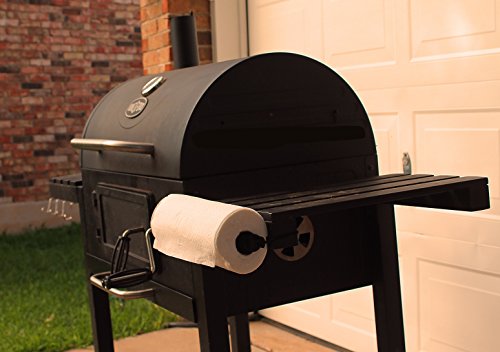 Paper Towel Holder - Versatile Patended Paper Tissue Holder - Durable Stand with Hooks for RV, Grill, Camping, Garage, Boat - Outdoor Kitchen Paper Roll Holder - Lightweight & Compact