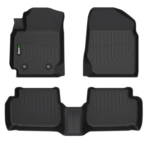 Floor Mats Custom for Toyota Corolla 2003-2008 (for Models Without Heating Vents Below The Front Row Seat) All Weather TPE Heavy Duty Non-Slip Automotive Floor Liners Accessories, Black - style: 12) For Corolla 2003-2008