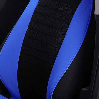 AUTOYOUTH Car Seat Covers - Bucket Seat Cover Seat Achieve The Perfect Combination of Style and Protection with Universal Fit Seat Covers for Sedan, Truck, SUV(Black Blue)… - color: Black & Blue