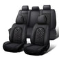 Car Seat Covers Full Set for Honda CR-V 2000-2026, Waterproof Nappa Leather Car Seat Cover, Full Coverage Car Seat Covers Sets(5 Seats/Black)