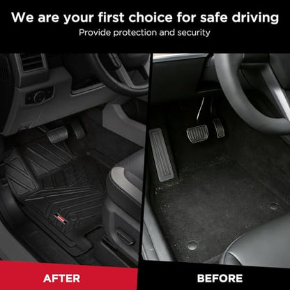 Rubbermaid Car Mats for Ford F250 F350 F450 F550 2017–2026 Crew Cab | All Weather Floor Mat Custom Fit Rubber Waterproof Heavy Duty Truck Mats Front Rear (Bucket Seat w/Under Seat Storage) - size: For Ford F250/F350/F450/F550 2017-2026