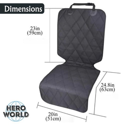 Dog Car Seat Cover Front and Back Seat 2 Pack Separate Seat Protectors for Pets Universal Fit Easy Install Foldable Dirt Resistant Waterproof scratchproof