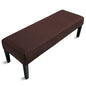 Fuloon Stretch Jacquard Dining Bench Cover - Anti-Dust Removable Bench Slipcover Washable Seat Cushion Protector for Bedroom, Kitchen, Hotel, Banquet (Chocolate) - color: Chocolate