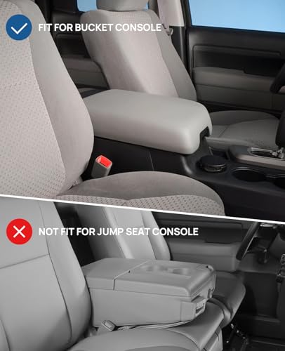 JOYTUTUS Center Console Cover Compatible with 2007-2017 Tundra, 2008-2018 Sequoia, Neoprene Arm Rest Armrest Cover for Car, Durable Middle Console Cover, Car Arm Rest Cover Replacement