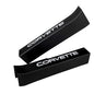 Door Sill Plate Protectors with Embossed Corvette Lettering – for 1988–1989 Corvette C4 – OE-Style Threshold Trim Set (Black)