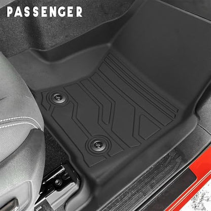 KARPAL Floor Mats Fit for Toyota Tacoma 2024-2026 Double Cab Auto Trans (Not Hybrid), Custom Fit All Weather TPE Floor Liners, 1st&2nd Row Mat, Tacoma TRD/SR/SR5/limited Accessories - style: 2024-2026 | For Toyota Tacoma Double Cab | 1st & 2nd Row