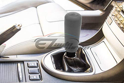 EZAUTO WRAP Black Shift Knob Stick Frosted Matte Crystal Bubble Long Throw Gear Shifter 20cm - color: Matte Black, size: 20cm