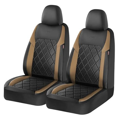 Coverado Car Seat Covers, Front Seat Covers, 2 Front Automotive Seat Cover, Mesh Breathable Seat Protectors, Universal Fit for Most Cars
