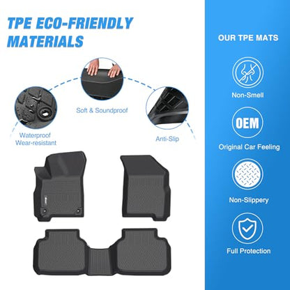 Nilight TPE Floor Mats for Dodge Journey 2011 2012 2013 2014 2015 2016 2017 2018 2019 2020,All Weather Custom Fit Heavy Duty Floor Liners - color: 2011-2020 Dodge Journey