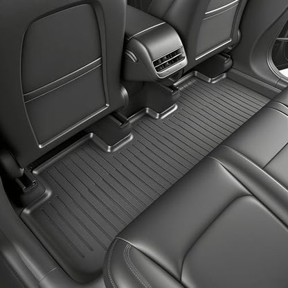 SUPER LINER 2021-2023 Tesla Model 3 Floor Mats | 6-Piece Set Extra-Thick TPE All-Weather Floor & Cargo Liners | Pet & Child-Friendly Custom Fit Interior Accessories - size: 2021-2023 Tesla Model 3 (6-Piece Set)