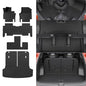 Floor Mats Compatible with 2024 2025 2026 Kia EV9 6&7 Seats Cargo Liner Cargo Mat Trunk Mat Trunk Liner Back Seat Cover Protector EV9 Accessories (Floor Mats+Trunk Mat with Backrest Mat) - style: For Kia EV9 | 2024-2026