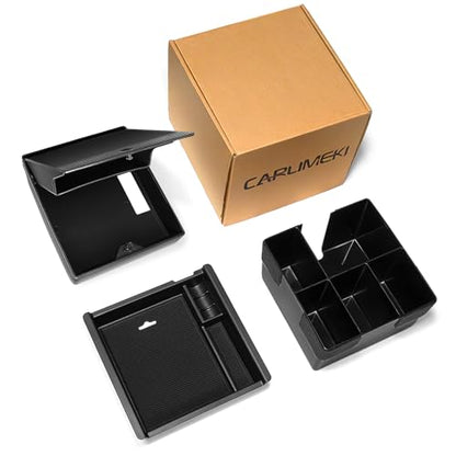Carlimeki Center Console Organizer (3-piece set) for Tacoma 2016-2023 - for Tacoma Accessories - size: For Tacoma (2016-2023)