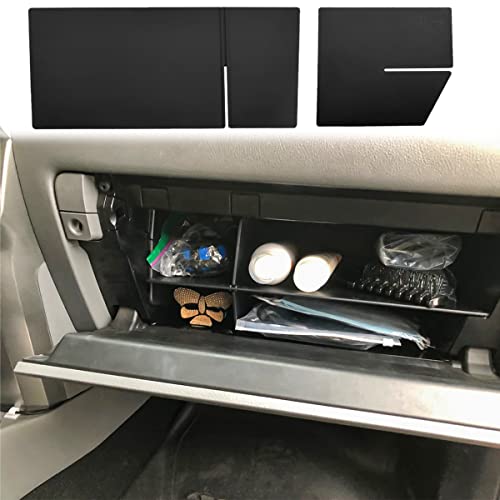 Glove Box Organizer Compatible with 4Runner 2010 2011-2019 2021 2022 2023 2024 and GX 460 2010-2024 Accessories, Insert Glove Compartment ABS Materials, Black