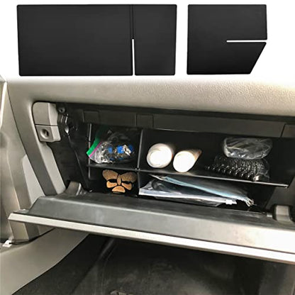 Glove Box Organizer Compatible with 4Runner 2010 2011-2019 2021 2022 2023 2024 and GX 460 2010-2024 Accessories, Insert Glove Compartment ABS Materials, Black