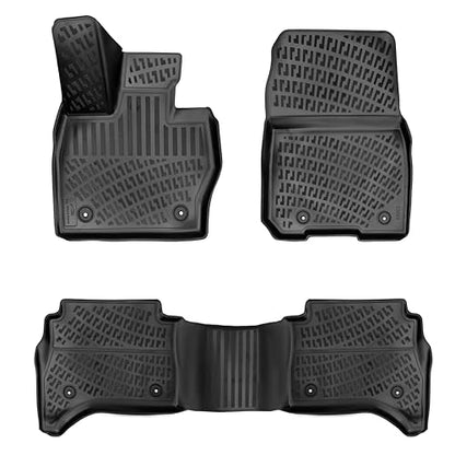 RizLiner Land Rover Range Rover Sport 2023-2026 Floor Mats 3D Custom Fit Compatible with Land Rover Rubber Car Mat Laser Measured Floor Liner All Weather Heavy Duty Odorless Non-Slip (Front & Rear) - size: Rango Rover Sport 2023 - 2026