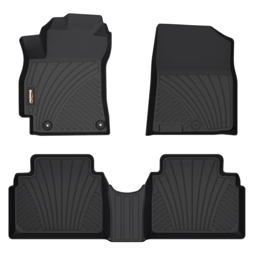 Binmotor- Floor Mats for Hyundai Elantra 2021-2026, Front & 2nd Row,TPE All Weather Car Accessories Mats Elantra, Custom Fit Floor Liners Waterproof, Nonslip - style: 2) Car Mats for Hyundai Elantra Fuel (2021-2026)
