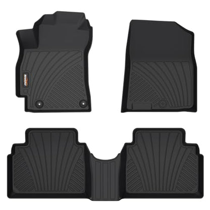 Binmotor- Floor Mats for Hyundai Elantra 2021-2026, Front & 2nd Row,TPE All Weather Car Accessories Mats Elantra, Custom Fit Floor Liners Waterproof, Nonslip - style: 2) Car Mats for Hyundai Elantra Fuel (2021-2026)