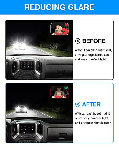 Autorder Dashboard Cover Mat for 2014-2018 Chevy Chevrolet Silverado/GMC Sierra 1500, 2015-2019 Silverado/GMC Sierra 2500HD 3500HD Accessories Dash Cover Flannel Sunshade Glare UV Rays Protector - size: 2014-2018 Silverado