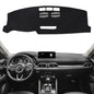 Dashboard Cover Mat for Mazda 2017-2025 2026 CX-5 CX5 Accessories (Without HUD) Black Flannel Material Anti-Slip Dash Cover Mat Sunshade Glare UV Rays Protector - size: for Mazda 2017-2026 CX-5