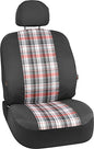 Bell Automotive 22-1-56863-9 Black Plaid Low-Back Bucket Seat Cover, One Size, Easy Installation, Fits Cars, Truck, Protects Against Dirt, Dust
