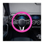 Car Silicone Steering Wheel Cover, Soft Anti-Slip Auto Steering Wheel Protector Fit 14 Inch, Universal Vehicle Interior Accessories for Cars, SUVs, Trucks, and Vans (Rose Red) - style: Rose Red