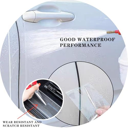 1 Pcs Transparent Car Door Sill Anti-Collision Protection Strip, Universal Car Door Edge Guard Door Sill Protector, Car Door Edge Trim Protection Film Fits for Most Cars, Suvs (2.75 in*32.8 Ft)