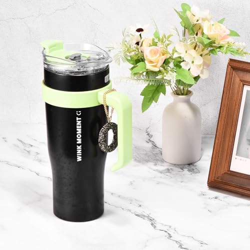 MECCANIXITY Bling Car Letter Charm, Initial F Letter Interior Car Rear View Mirror Decoration Hanging Crystal Ornaments for Women Bags Water Cup DIY Craft, Gray - style: F Letter