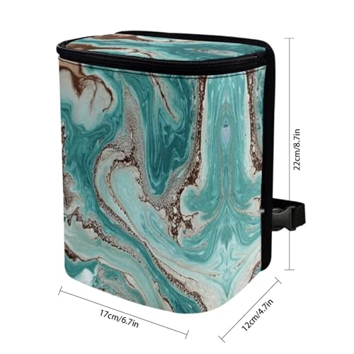 Forchrinse Fire Music Note Car Seat Covers Set - Steering Wheel + Headrest + Gear Shift + Handbrake Cover + Cup Coasters + Trash Can - color: Fire Music Note