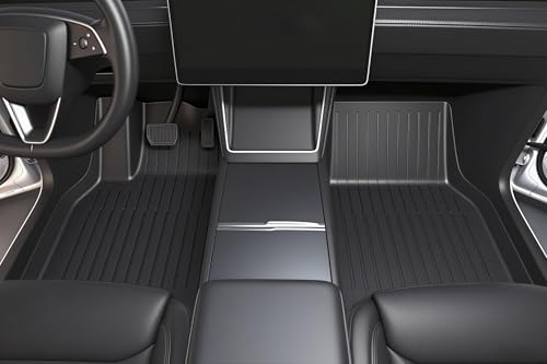 SUPER LINER 2025 2026 Tesla Model Y Juniper Floor Mats & Accessories & Extra-Thick TPE Cargo Liners CabinProtect™ for 5-Seater | All-Weather Pet & Child-Friendly System(Not for Standard)