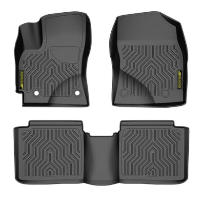 PIT66 TPE Floor Mats Compatible with 2014-2019 Toyota Corolla (Heavy Duty) 1st & 2nd Row All Weather Cover Protection Cargo Liners alfombras para carro - size: Fit Toyota Corolla 2014-2019 | 3PCS
