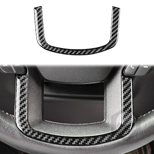3D Carbon Fiber Car Stickers Center Console Direction Control Wheel Chin Decorative Strips Car Interior Decal Compatible with Ford F150 F-150 Raptor 2017 2018 2019 2020 Accessories - color: Black 15